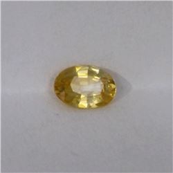 0.52ct Natural yellow sapphire oval cut
