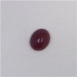 6.42ct Ruby cabochon oval cut