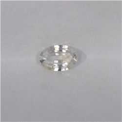 0.71ct Natural ceylon white Sapphire oval cut