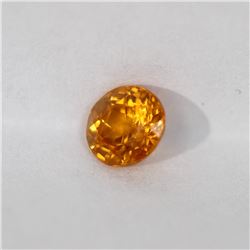 1.34ct Natural spessartite round cut