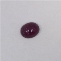 5.85ct Ruby cabochon oval cut