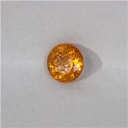 0.91ct Natural spessartite round cut