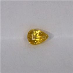 0.4ct Natural yellow sapphire pear cut