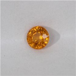 0.68ct Natural spessartite round cut