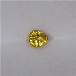 0.3ct Natural yellow sapphire pear cut