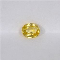 0.83ct Natural yellow Sapphire oval cut