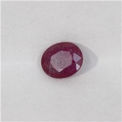 0.74ct Natural ruby oval cut