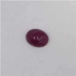5.95ct Ruby cabochon oval cut