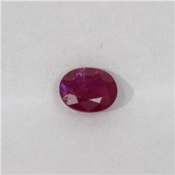0.75ct Natural ruby oval cut