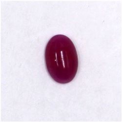 2.2ct Natural ruby cabochon oval cut