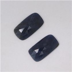 18.24ct Natural ceylon blue Sapphire match pair fancy  cut