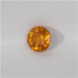 0.93ct Natural spessartite round cut