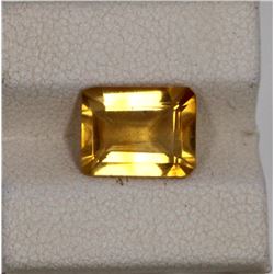 2.79ct Natural citrine emerald cut