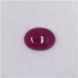 2.76ct Natural ruby cabochon oval cut