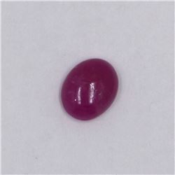 3.24ct Natural ruby cabochon oval cut