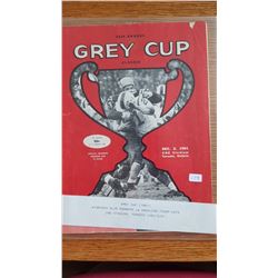 Grey Cup magazine 1961