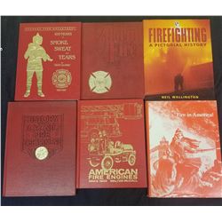 Six Collectable Fire Fighting Encyclopedias