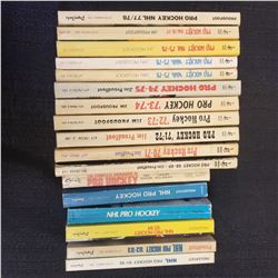 17 Pro Hockey Books Ranging for 1968-1985