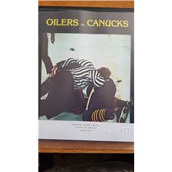 Oilers vs Canucks Jan 21/81