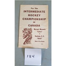Hockey Playoffs Flyer 63/64