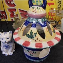 Decorative Bird feeder & Cat Cream Pot /jug