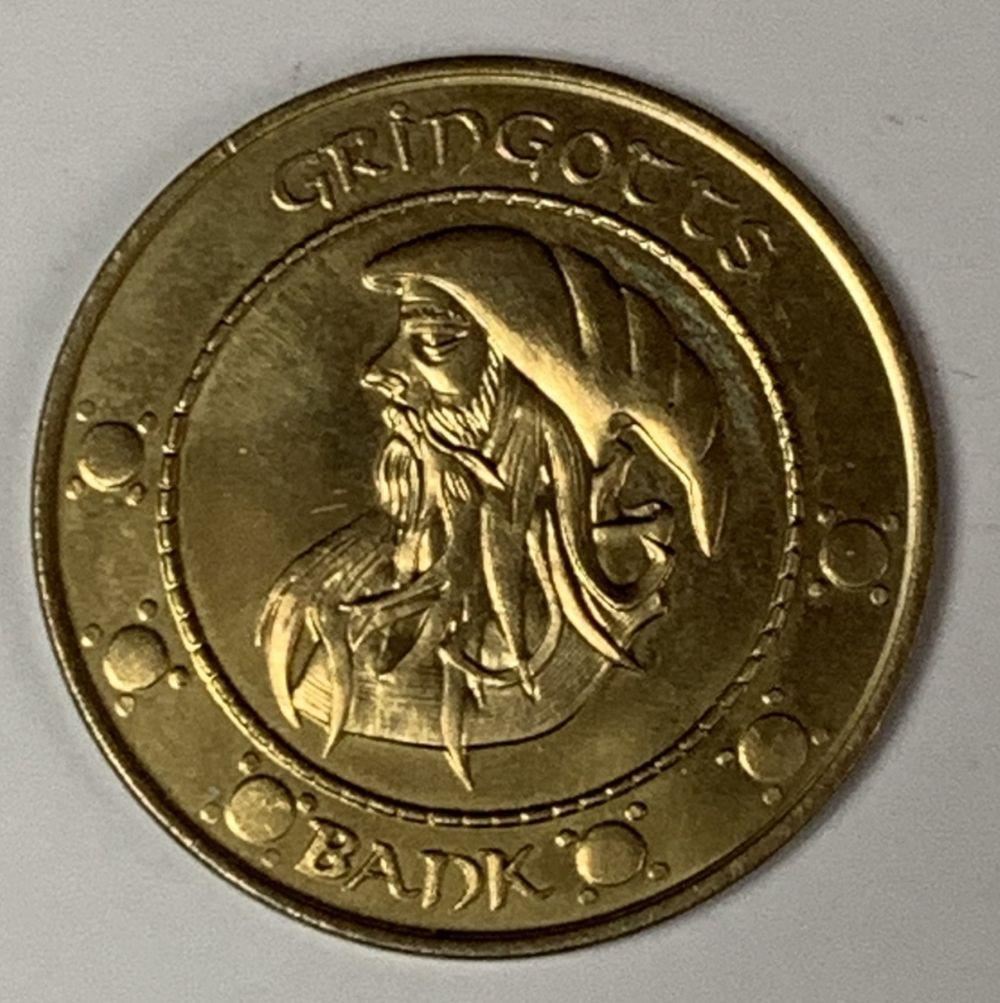 Harry Potter Franchise Gringotts Gold Galleon Coin