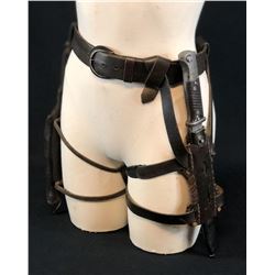 Sucker Punch (2011) - Rocket Jena Malone Leather Belt and Holsters With Knife