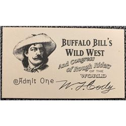 Back to the Future Part III (1990) - Buffalo Bills Wild West Show Admit One Ticket