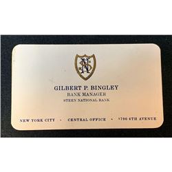 Fantastic Beasts and Where to Find Them (2016) - Bank Manager Business Card