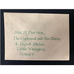 Harry Potter and the Sorcerers Stone (2001) - Harry Potters Hogwarts Acceptance Envelope - Lot C
