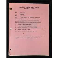 Alien Resurrection (1997) - Storyboard Production Bible (3rd Pink Revision)