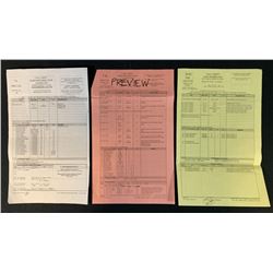 Alien Resurrection (1997) - Set of 3 Used Call Sheets