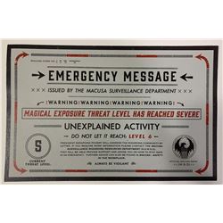 Fantastic Beasts and Where to Find Them (2016) - Unexplained Activity Ministry Flyer