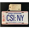 Image 1 : CSI: NY (2004–2013) - Rare Cast and Crew 100th Episode Screening License Plate
