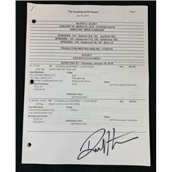 The Haunting of Hill House (2018–) - Set Used Crew Schedule Set used by Robert Kurtzman