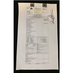 The Haunting of Hill House (2018–) - Set Used Call Sheet Set Used By Robert Kurtzman - Lot A.
