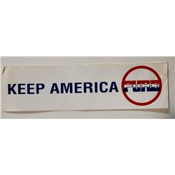 Alien Nation (1989–1990) - Anti-Alien Bumper Sticker - Lot B
