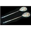 Image 1 : PAIR OF RUSSIAN ENAMELED SPOONS