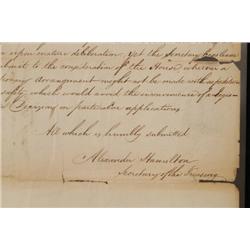 ALEXANDER HAMILTON SIGNED TWO