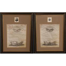 PAIR OF FRAMED PRESIDENTIAL MILITARY AP