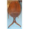 Image 1 : OVAL MAHOGANY CANDLE STAND
