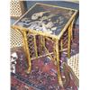 Image 1 : JAPANESE BAMBOO SIDE TABLE with fine la