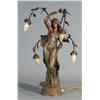 Image 1 : VICTORIAN FIGURAL CAST ART NOUVEAU LAMP