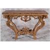 Image 1 : ITALIAN ROCOCO CONSOLE TABLE with faux 