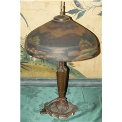 REVERSE PAINTED TABLE LAMP with 