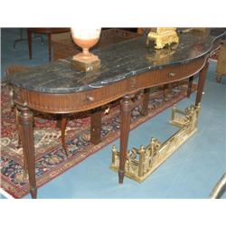IMPRESSIVE FRENCH STYLE MARBLE TOP CONS