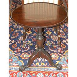 ENGLISH MAHOGANY TILT TOP STAND with ba