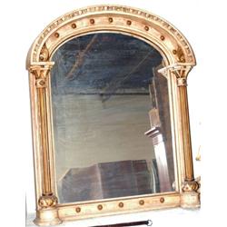 ITALIAN PAINTED OVERMANTLE MIRROR