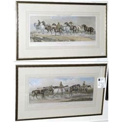 PAIR OF ENGLISH LITHOGRAPHS
