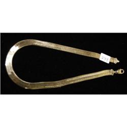 ITALIAN 12K GOLD LINK NECKLACE